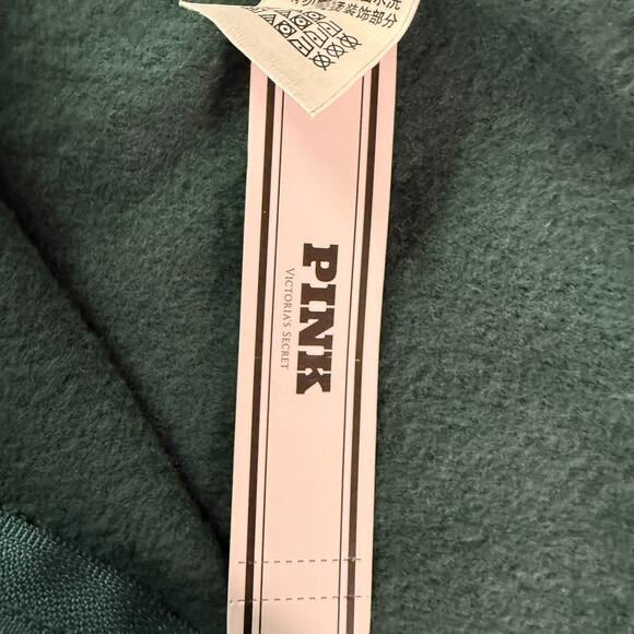 Victoria's Secret PINK Long Sleeve Full Zip Green Hoodie Sweatshirt Size XXL - Picture 8 of 9